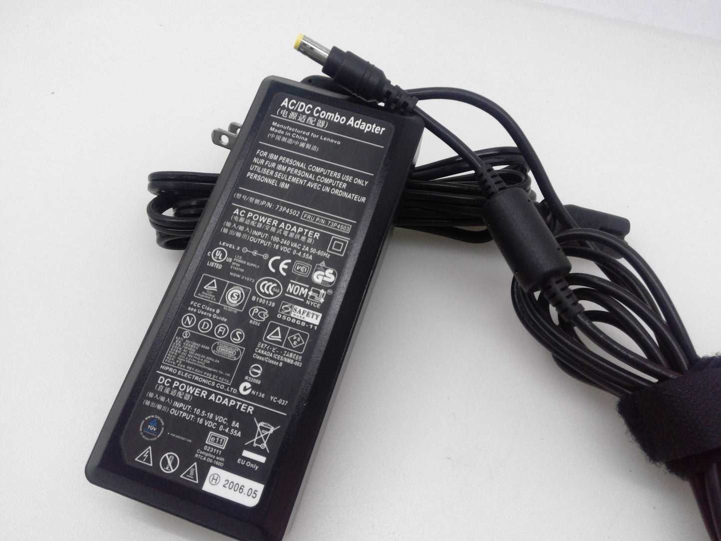 Genuine IBM 72W AC/DC Combo Power Supply Adapter 73P4502 73P4503 16V 4.55A