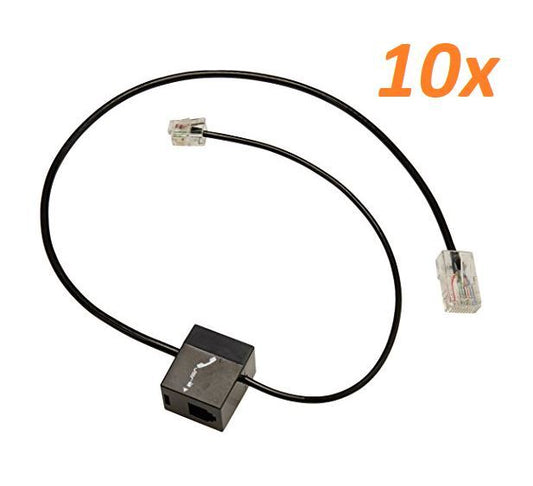 Lot of 10 Plantronics Interface Cable 86007-01 CS520 CS530 CS540 W720 W730 W740