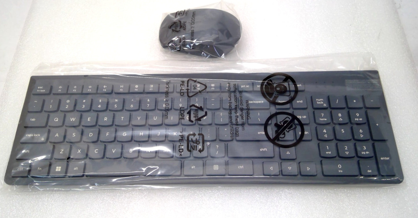 NEW Lenovo KB203W - Wireless Keyboard & Mouse (Grey)