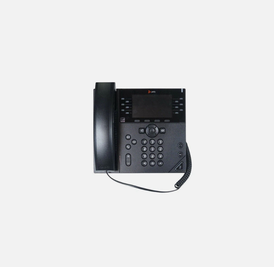 Polycom VVX 450 Ring Central Business VoIP Phone 2314-48840-001 W/ PWR KIT