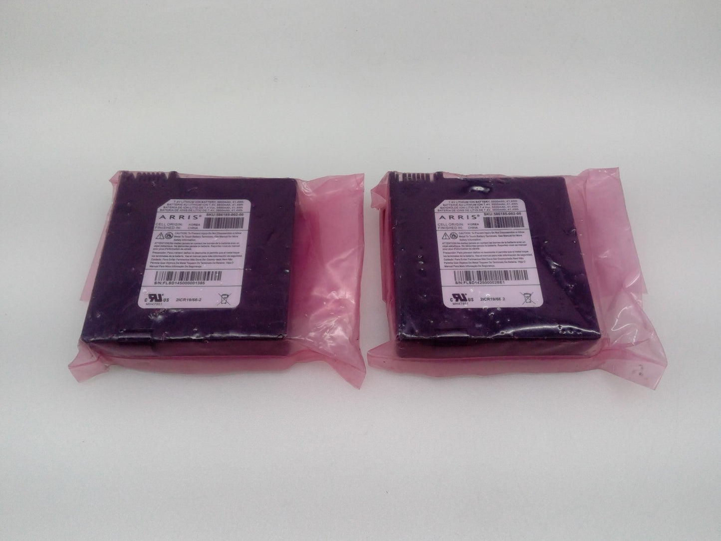 New Lot of 2 ARRIS 7.4V 5600mAh Lithium-ion Li-ION Backup Battery 586185-002-00