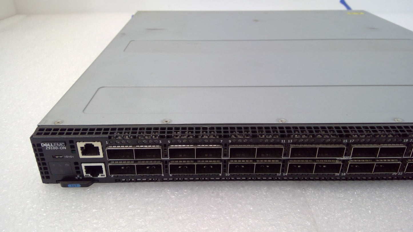 Dell Z9100-ON 32 Port 100GbE QSFP28 SONIC ONIE F2B Ethernet Switch 2x 10GB SFP+