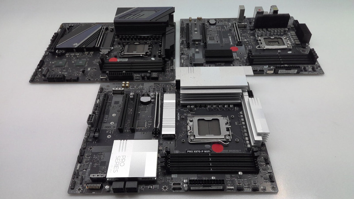 3X *For Parts* PHANTOM GAMING X870E NOVA WIFI& MSI PRO X870-P WIFI&PRO B860-VC X