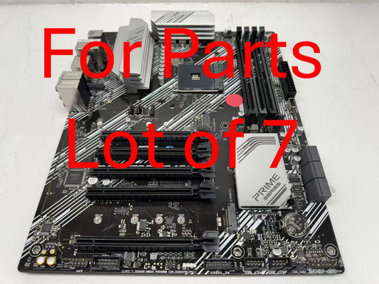 Lot of 7 *For Part* ASUS PRIME B550-PLUS AC-HES ATX Motherboard AMD Socket AM4