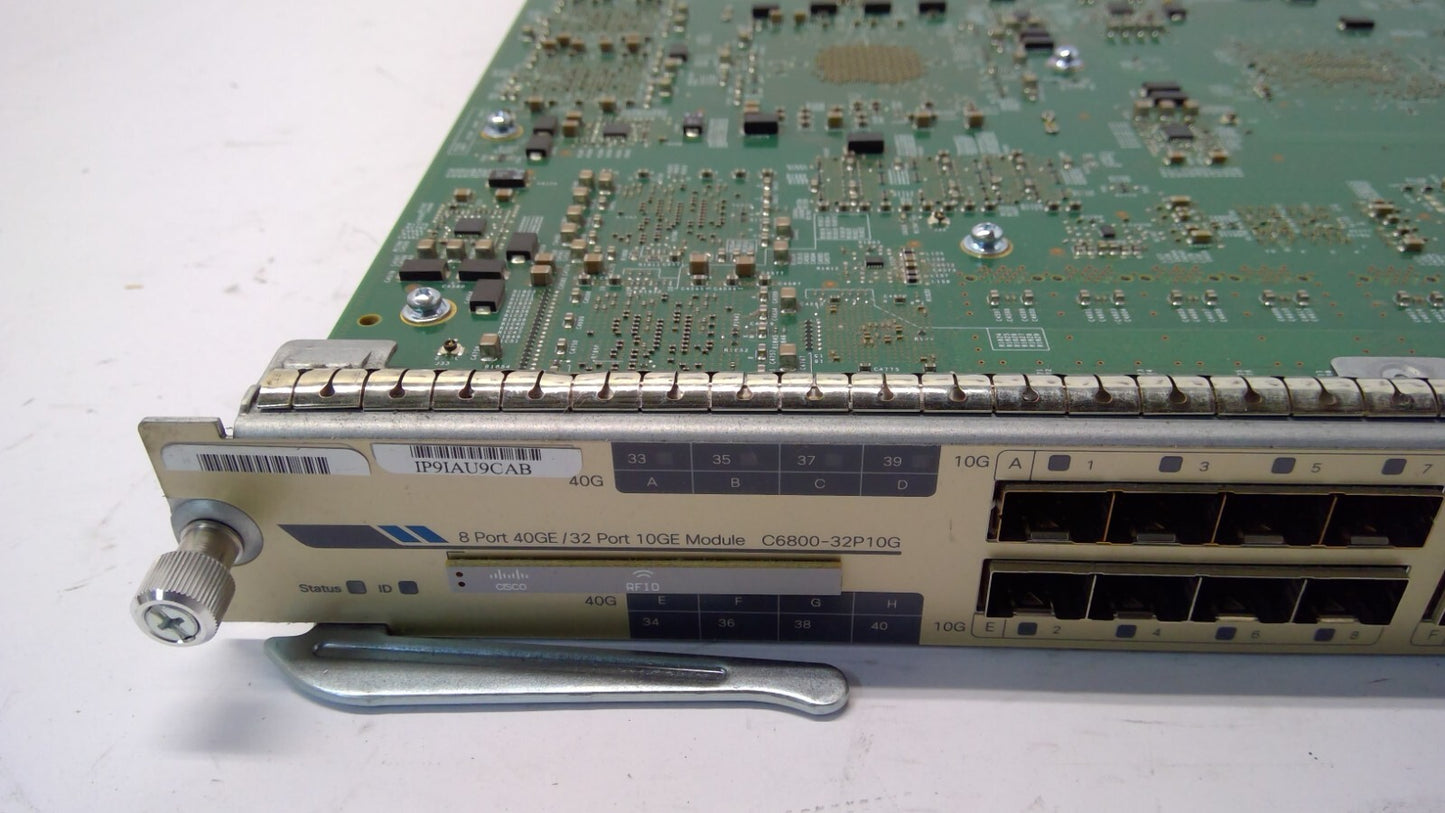 CISCO C6800-32P10G 73-15881-02 68-5132-01 8-PORT 40GE/32 PORT 10GE SWITCH MODULE