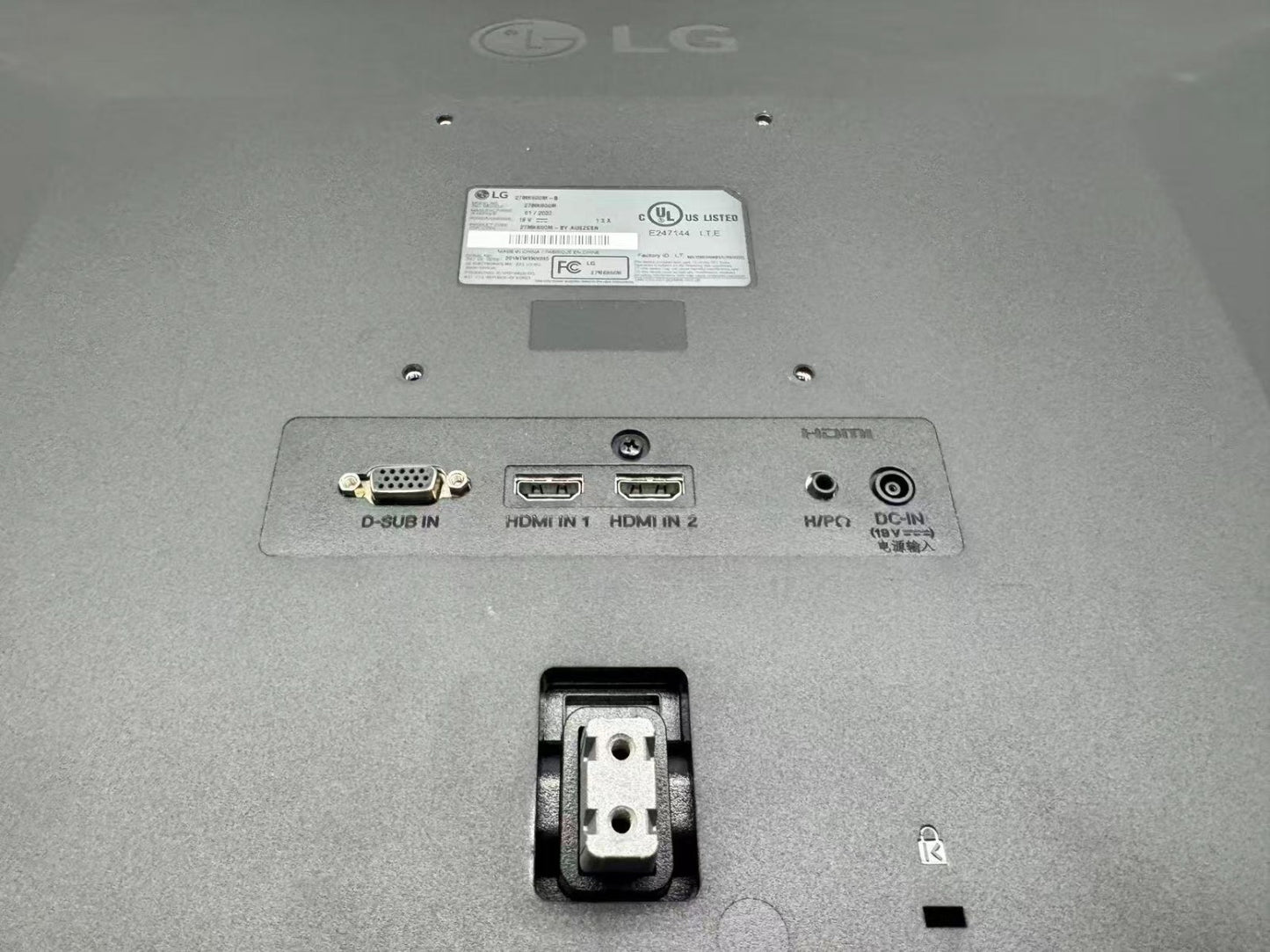 LG 27MK600M-B 1920 x 1080 Monitor HDMI VGA - No Stand - Tested  NOAC *READ*