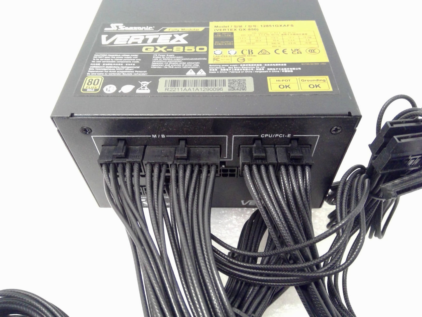 Seasonic Vertex GX-850W 80 Plus Gold Fully Modular Power Supply