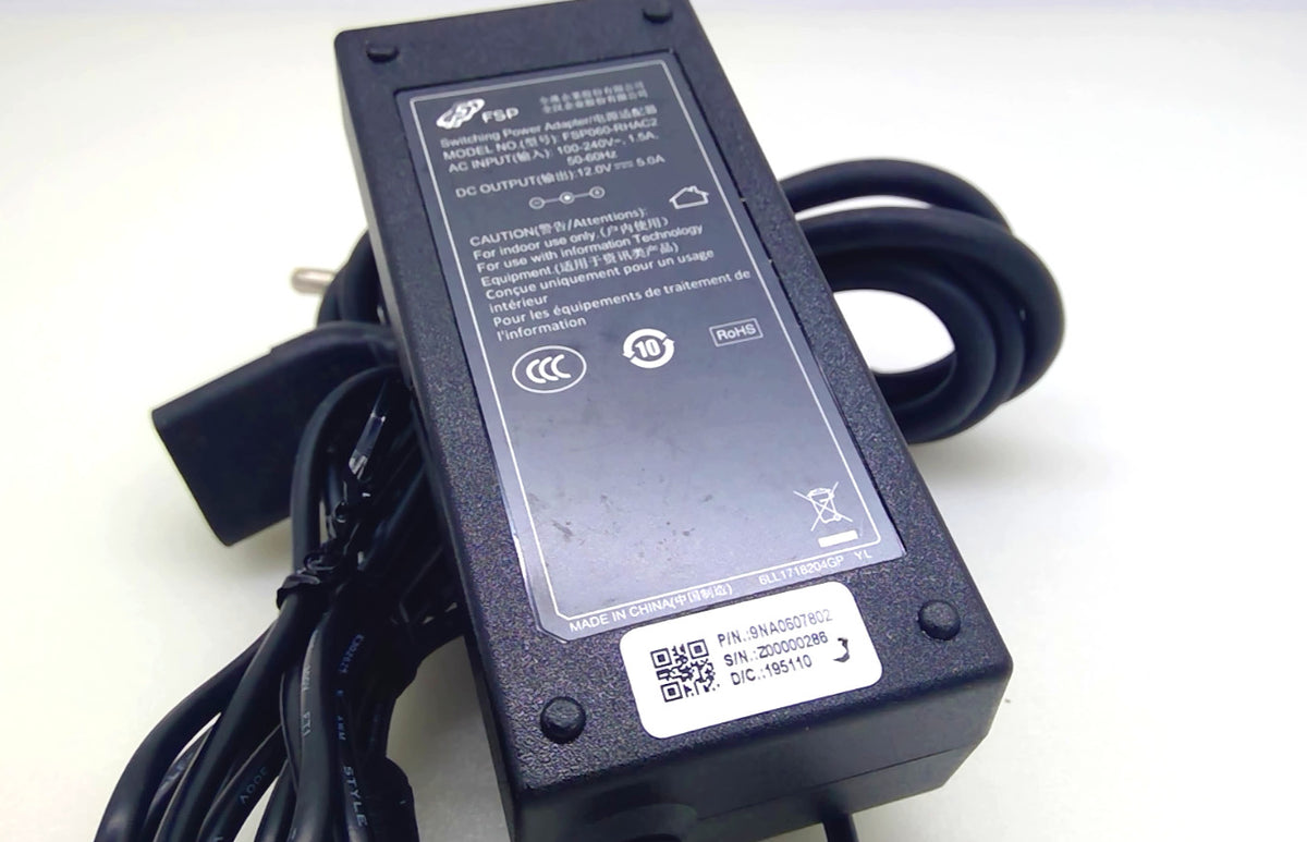 Genuine FSP FSP060-RHAC2 60W 12V 5A AC/DC Power Adapter w/ AC Cord