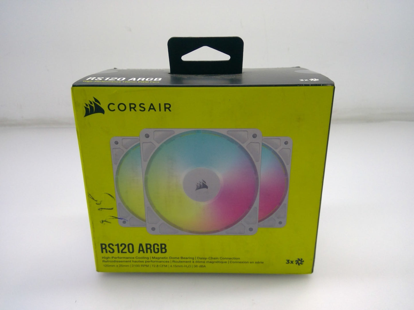 CORSAIR - RS120 ARGB 120mm PWM Fans (3-pack) - White CO-9050185-WW