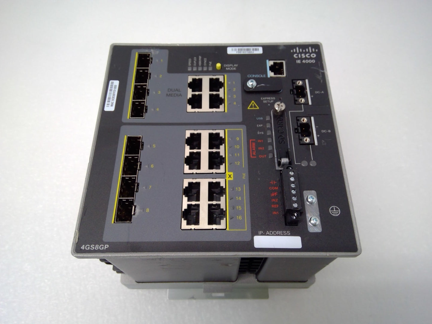 Cisco IE-4000-4GS8GP4G-E  Industrial Ethernet 4000 Switch Enterprise *READ*