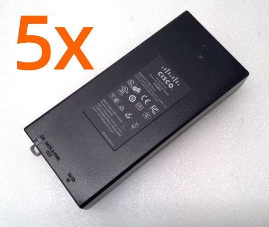 LOT OF 5 Cisco Microsemi MA-INJ-5 Meraki 802 Power Ethetnet Injector