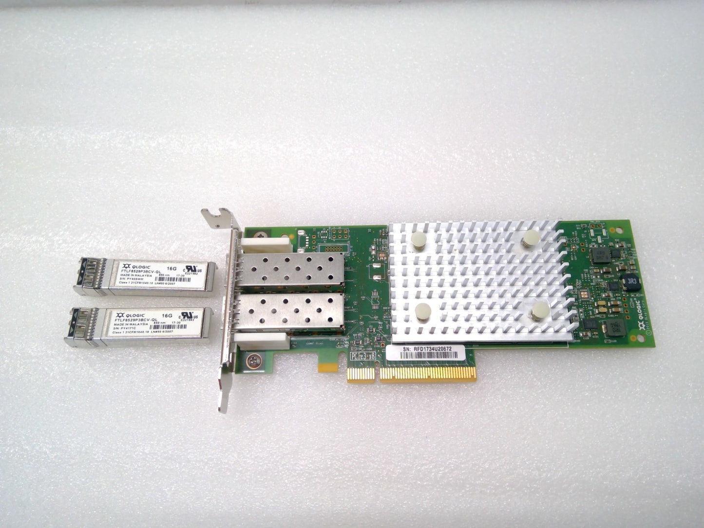Dell Qlogic QLE2692L-DEL Dual Port 16GB Fibre Channel 0WVT0T 0TCK3G W/2 SFP