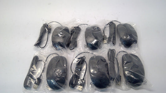 Lot Of 6 HP 125 USB Wired Desktop Black Mouse M27537-001 NEW