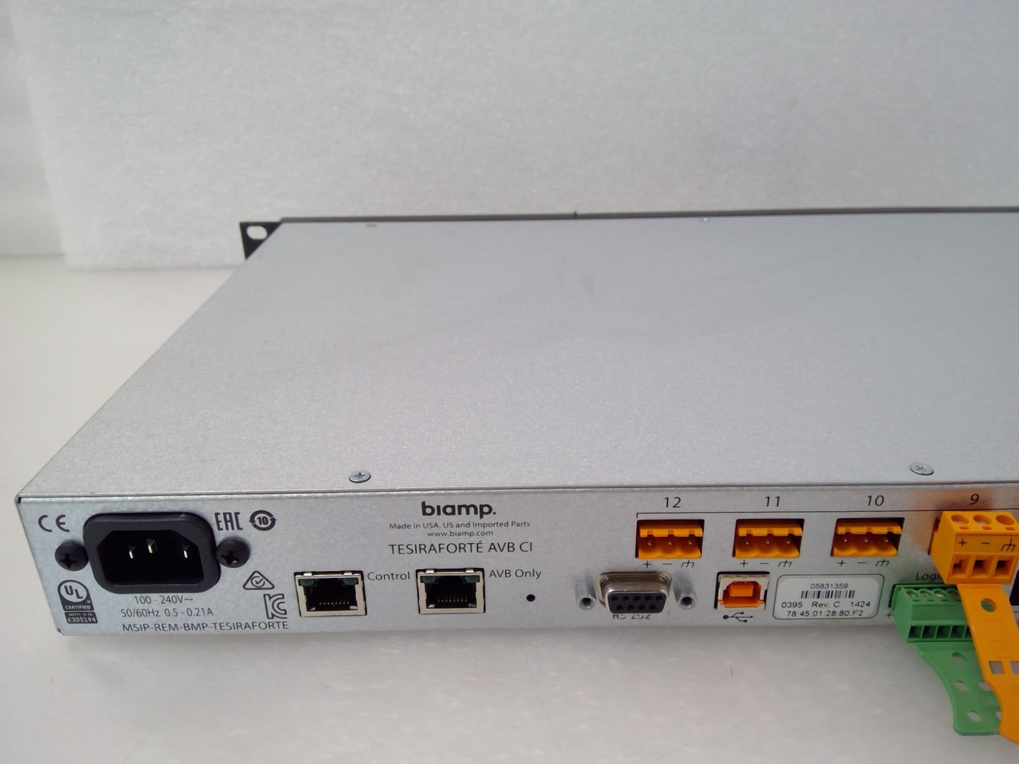 TESIRA BIAMP FORTE DAN VT AUDIO PROCESSOR MSIP-REM-BMP-TESIRAFORTE