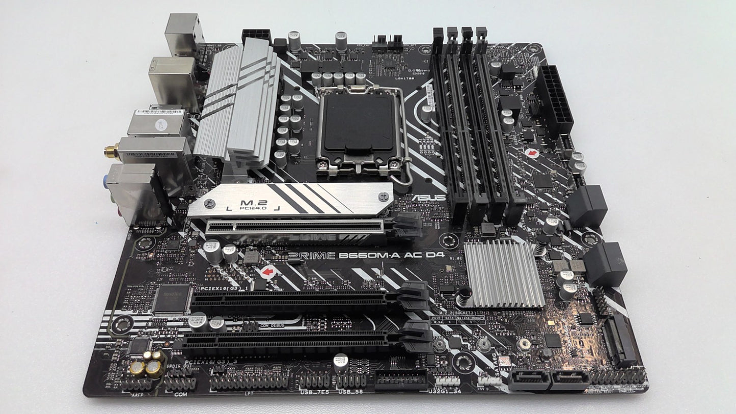 Asus Prime B660M-A AC D4 Motherboard Intel LGA 1700 micro ATX  DDR4*Read*