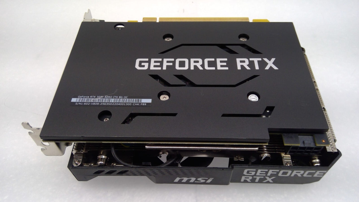 MSI GeForce RTX 3050 AERO ITX 8GB OC GDDR6 Graphics Card V809 GPU