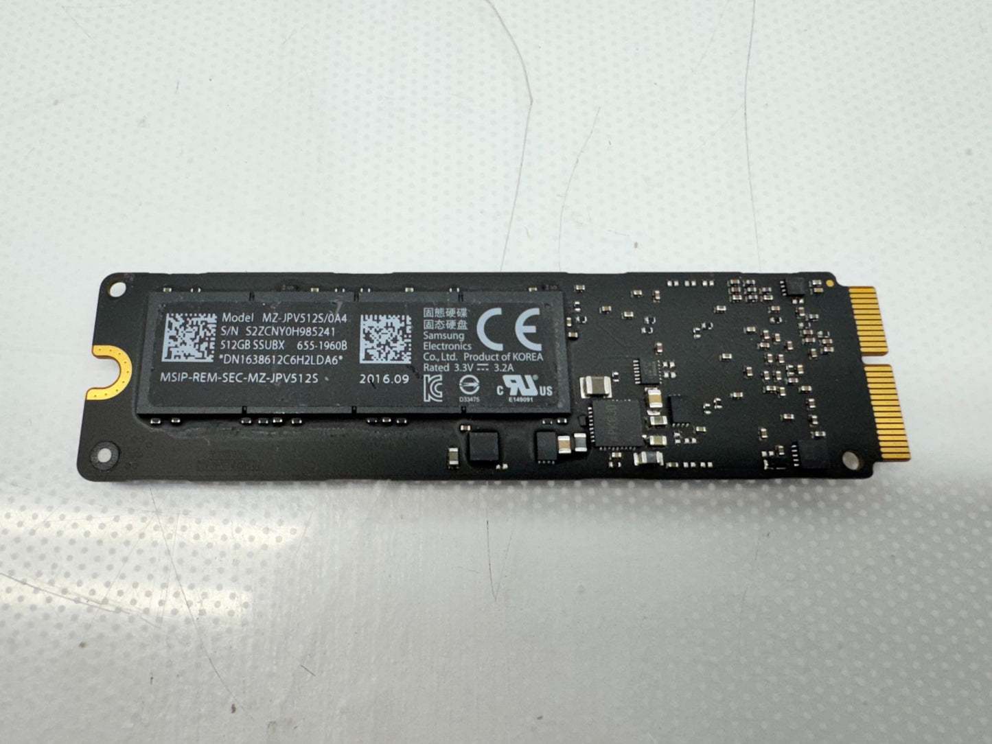 Lot of 10 Apple 512GB SSD for Macbook model MZ-JPV512S/0A4 MZ-JP512T/0A6