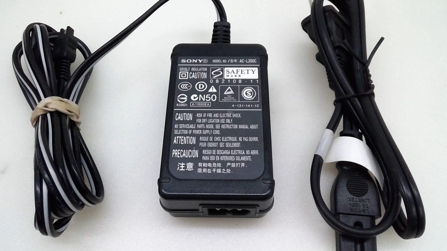 Sony HandyCam AC-L200C AC-L200D AC-L25B 8.4V 1.7A Power Supply Charger - 2H