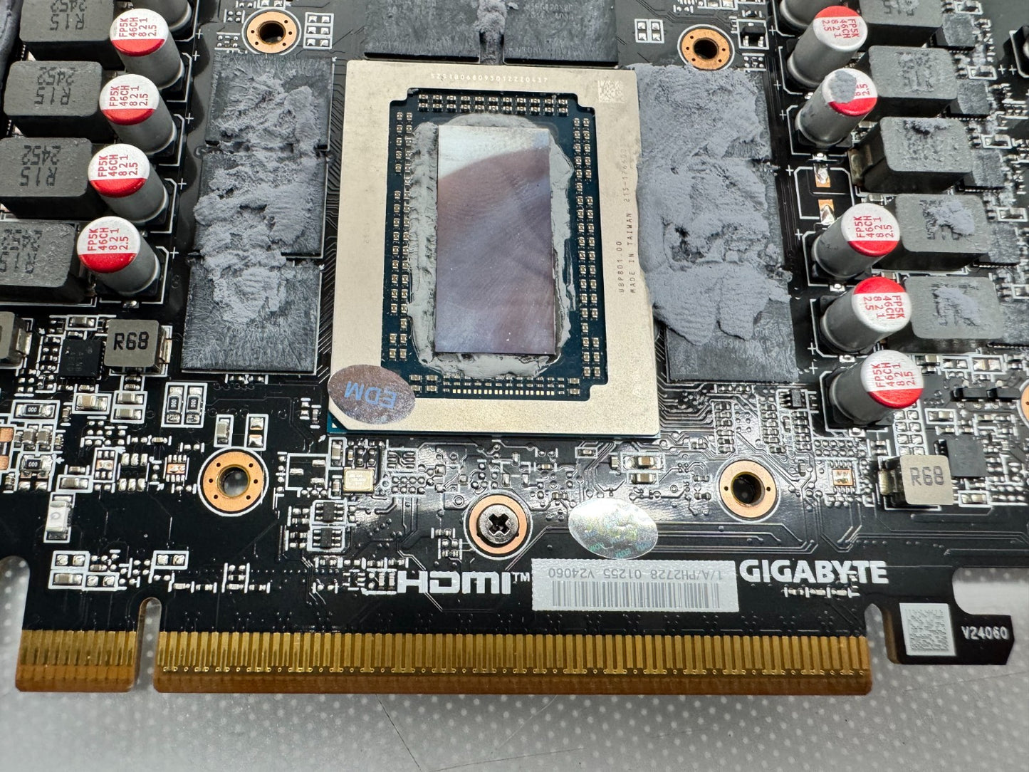 For Parts GIGABYTE Radeon RX 9070 XT GAMING GDDR6 OC 16GB PCB W/CORE *READ*