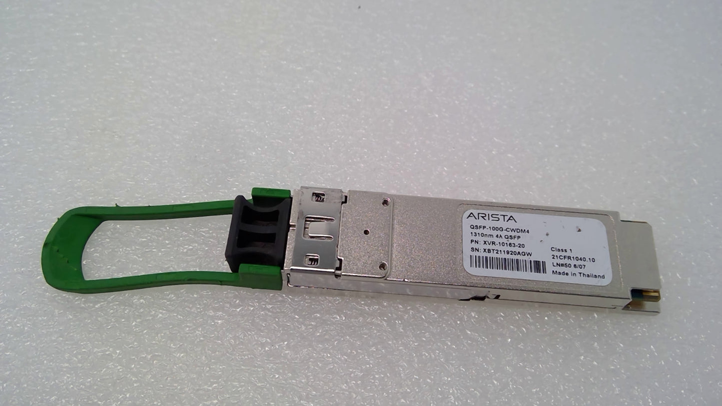 Arista XVR-10163-20 QSFP-100G-CWDM4 100GbE 1310nm QSFP Transceiver Module