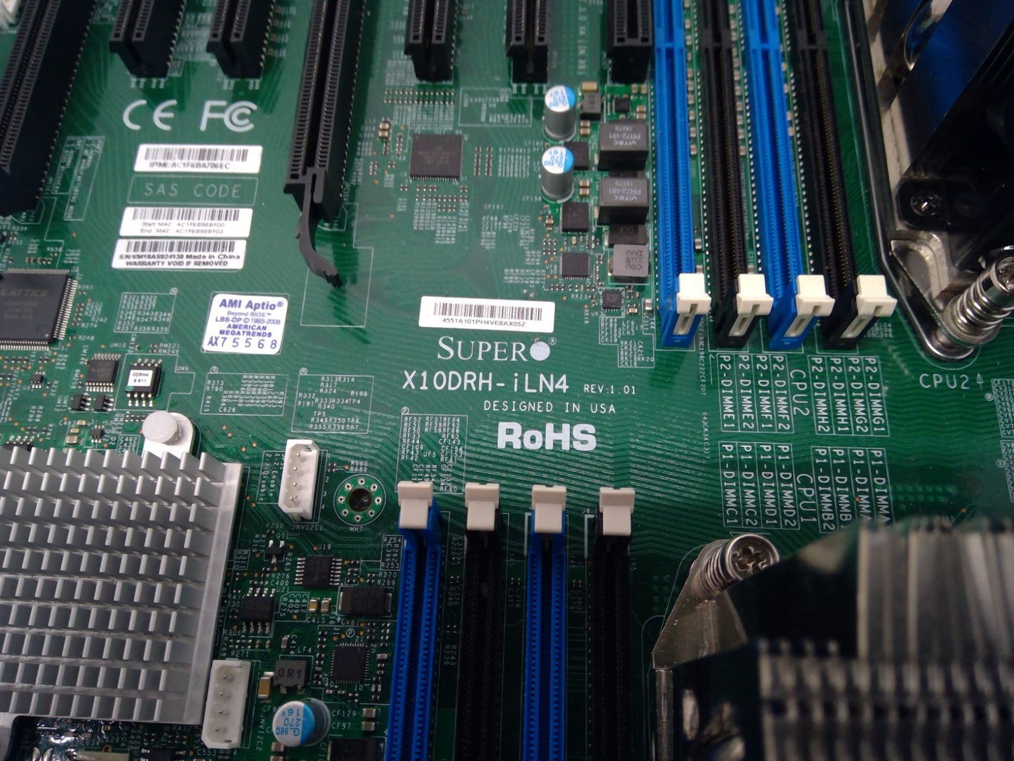Supermicro X10DRH-iLN4 DDR4 2x Xeon E5-2620V4 2.1GHz E-ATX Motherboard