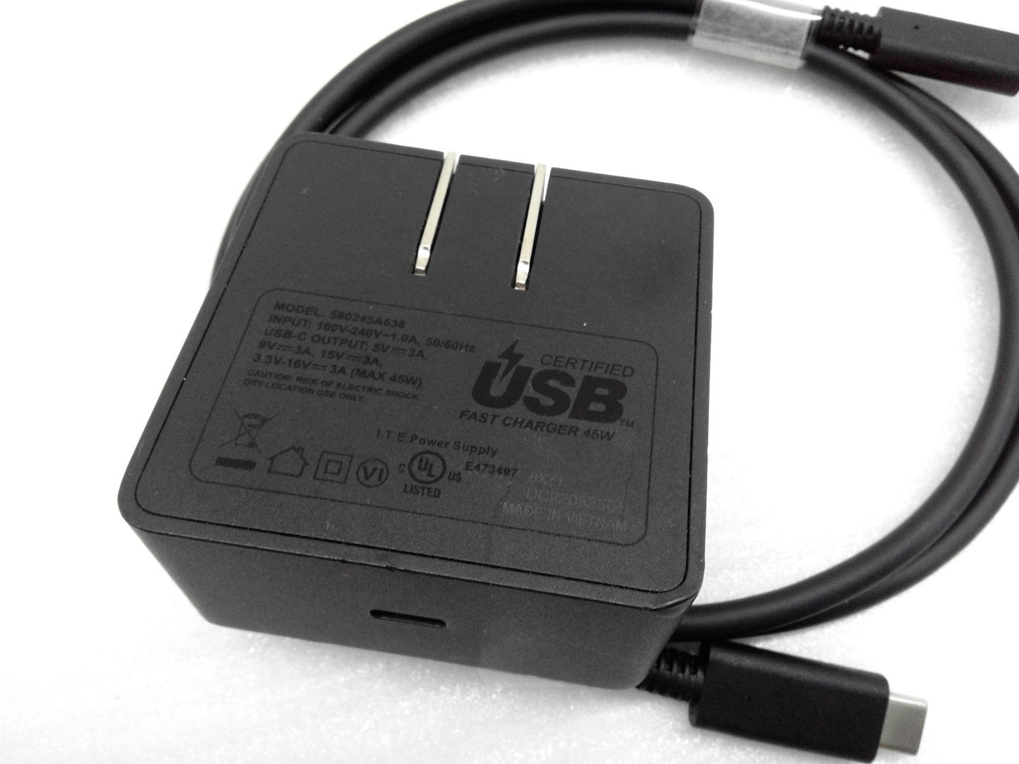 Verizon Travel Wall Adapter 45W USB-C Fast Charger -  Wall Adapter W/C to C
