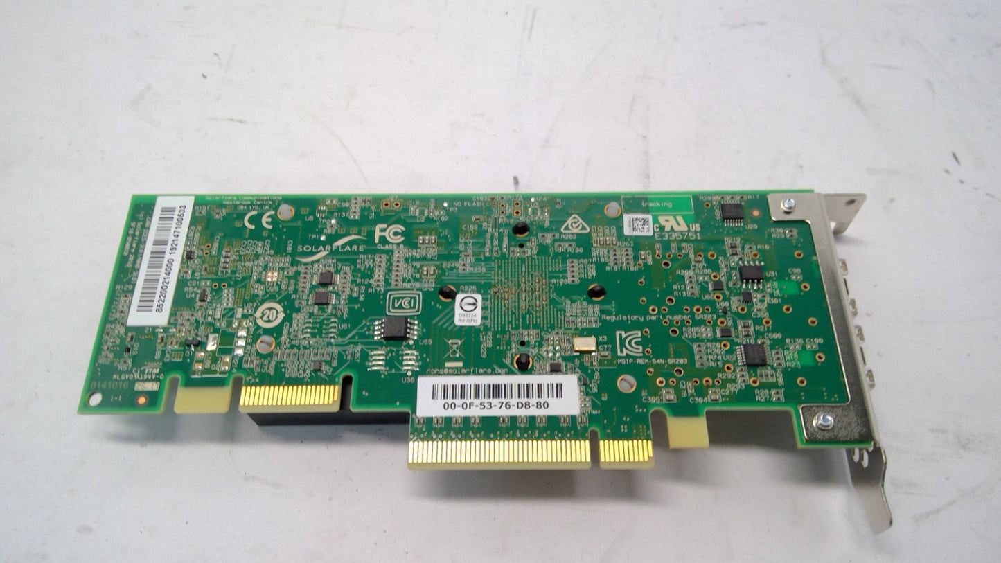 SolarFlare SF10-050020 (SR203) Dual Port 10GbE PCI-E NIC - Half Height