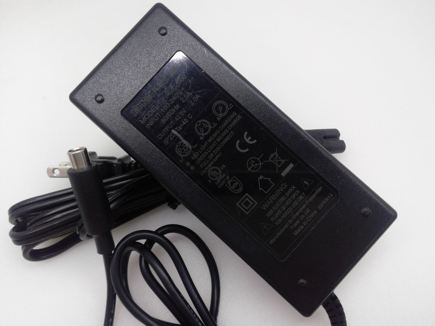 42V Power Supply Charger Switching Model FY-4202000 Input 100-120v 50/60Hz