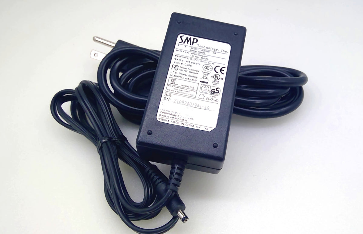 SMP VE20-050 1G AC/DC Power Adapter 5V 3A 15W Part No. 450023