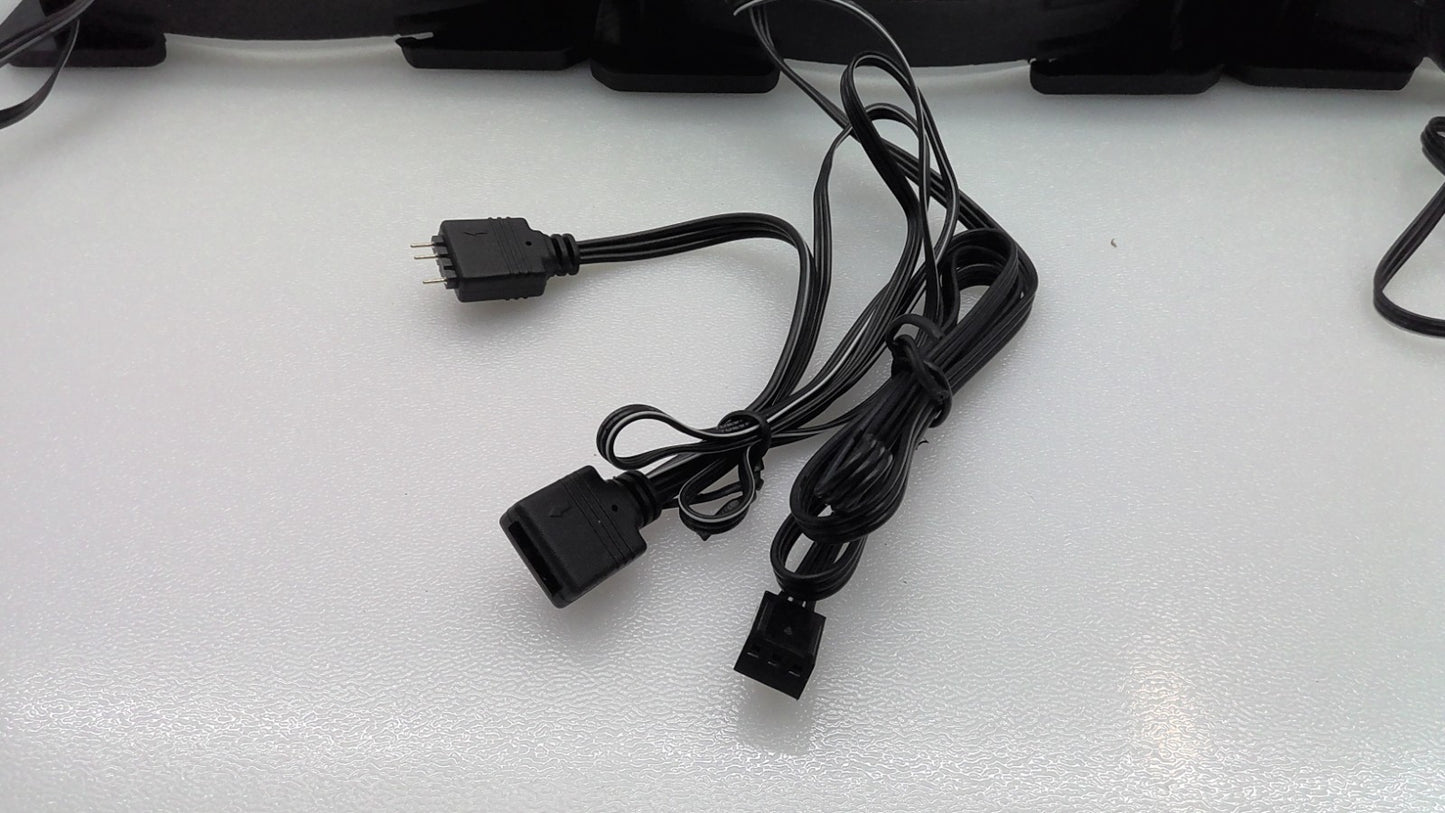 ZHANYU LED Computer Case PC Cooling Fan RGB Quiet PWM 3Pin 12V 120mm LP12L-RGB-3