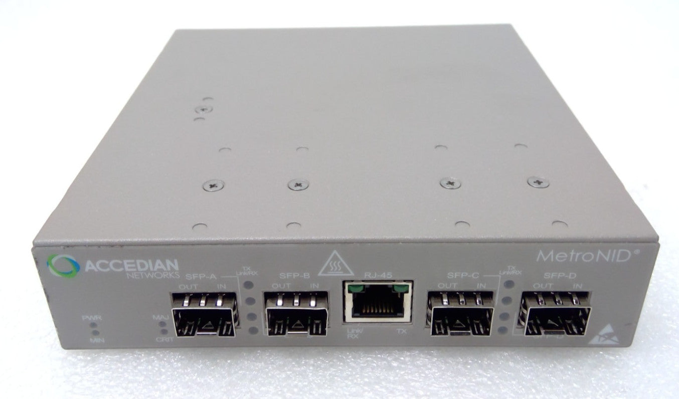 Accedian Networks MetroNID AMN-KIT-1000-TE-RSH 4xSFP network interface device