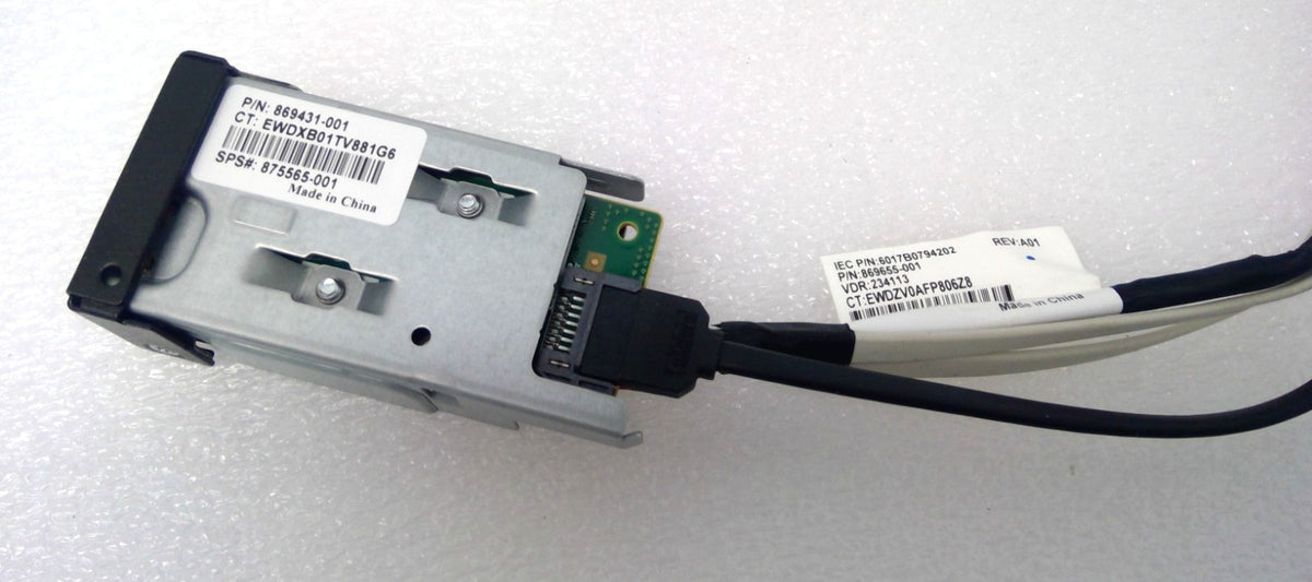 HPE 869431-001 DL360 Gen10 Front Power UID Insight Display w/ Cable 869655-001
