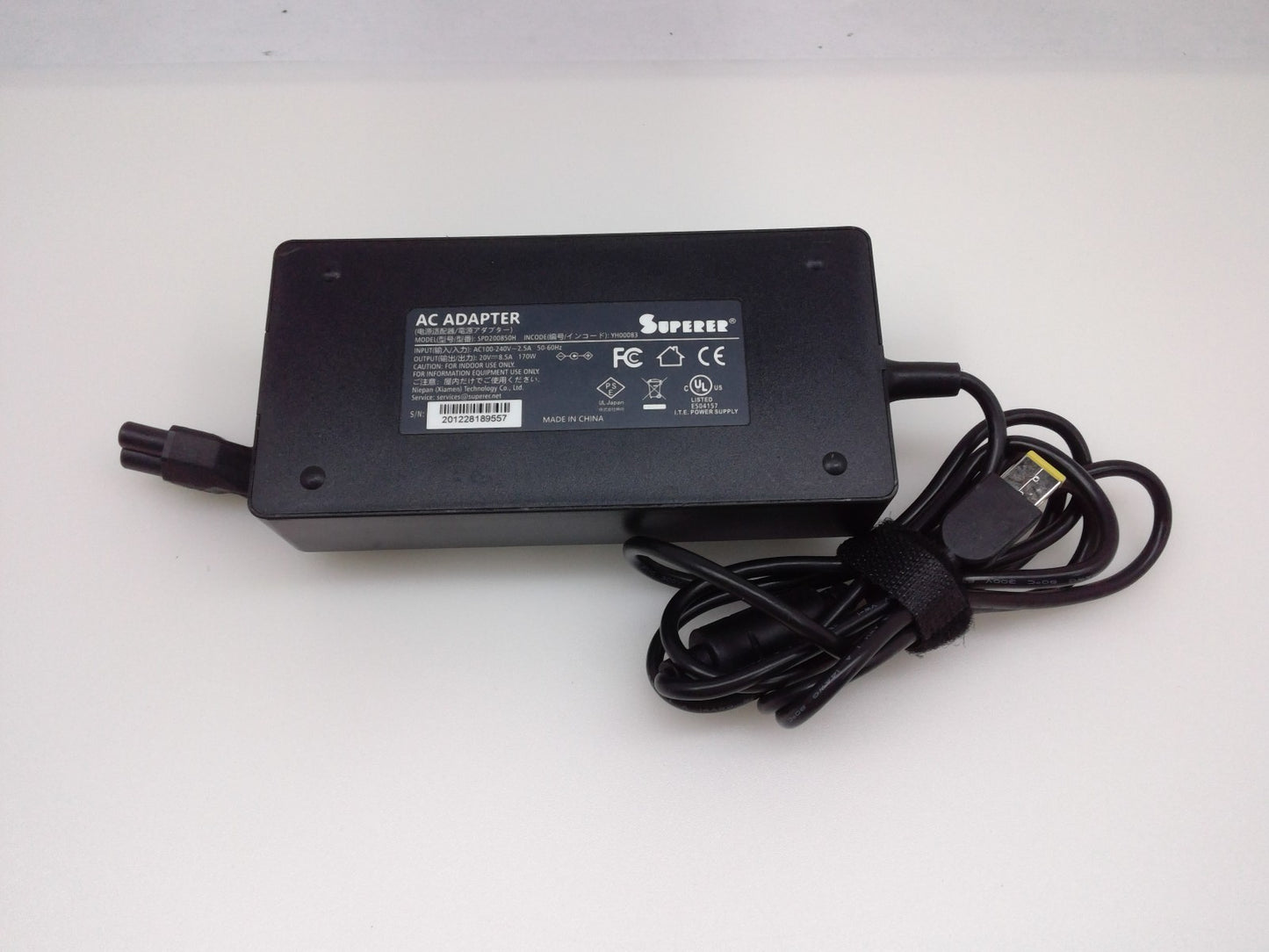 Superer Laptop charger SPD200850H  170W 20V 8.5A ThinkPad P1 Gen 3 4 5 6 7
