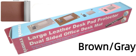 RAIDMAX Computer Desk Mat Large Leather Dual-sided Keyboard Mat 31.5"x 17.7"-BrG