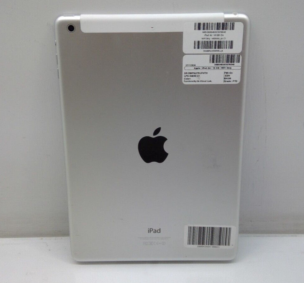Apple iPad Air (1st Gen) A1475 ME999LL/A 9.7" 16GB Wi-Fi + Verizon - Locked
