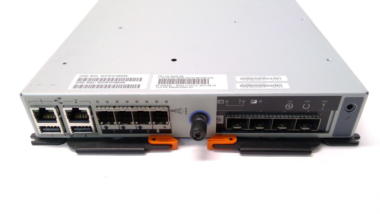 IBM Storwize 6Gbps SAS 00AR108 V3700 Storage Controller 8GB FC Node Canister