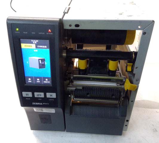 Zebra ZT411 Thermal Transfer & Direct Label Printer W/ Peeler *Read details*