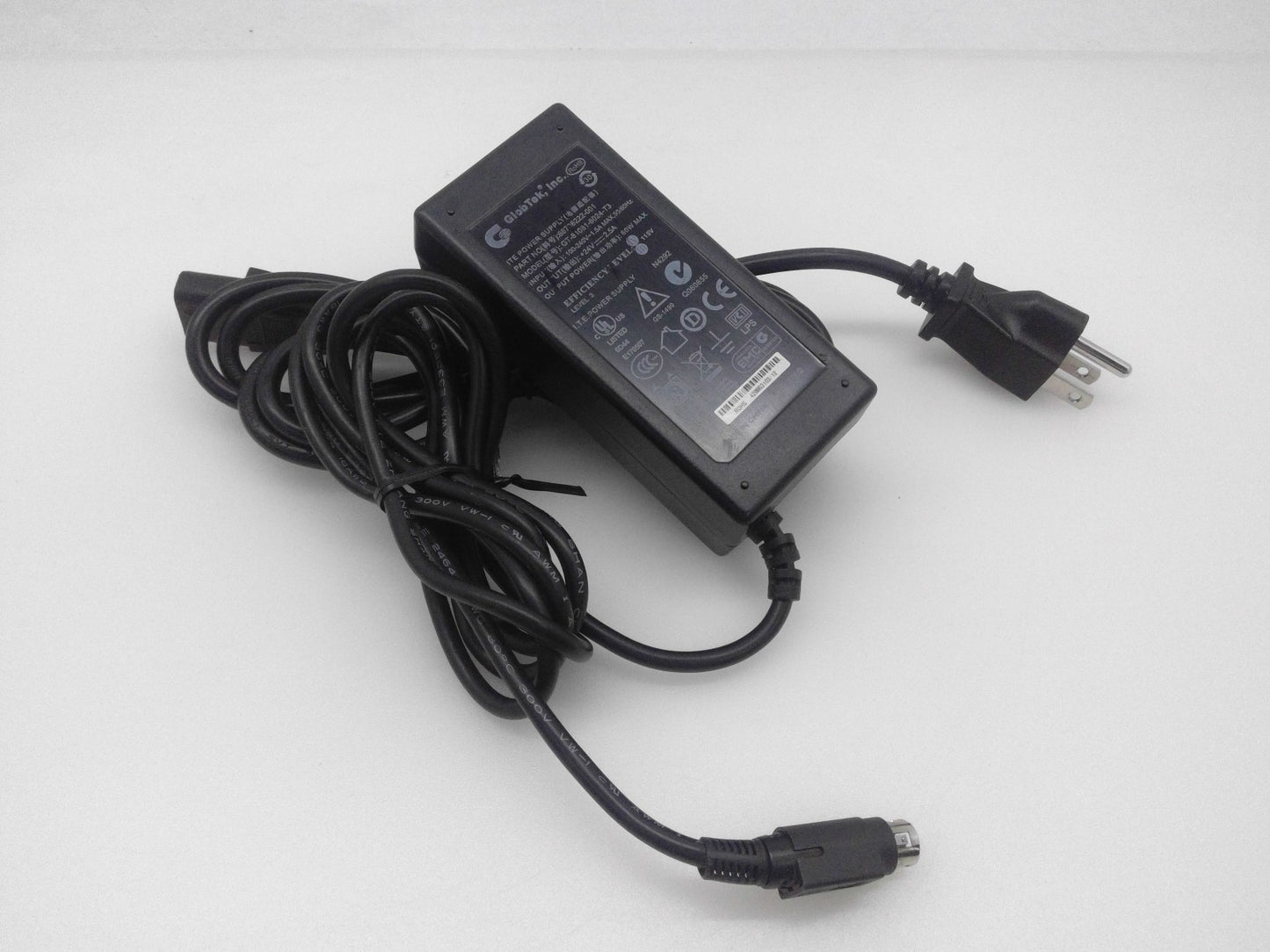 Genuine Globtek 60W 24V 2.5A AC Power Adapter GT-81081-6015-T3 3-Pin