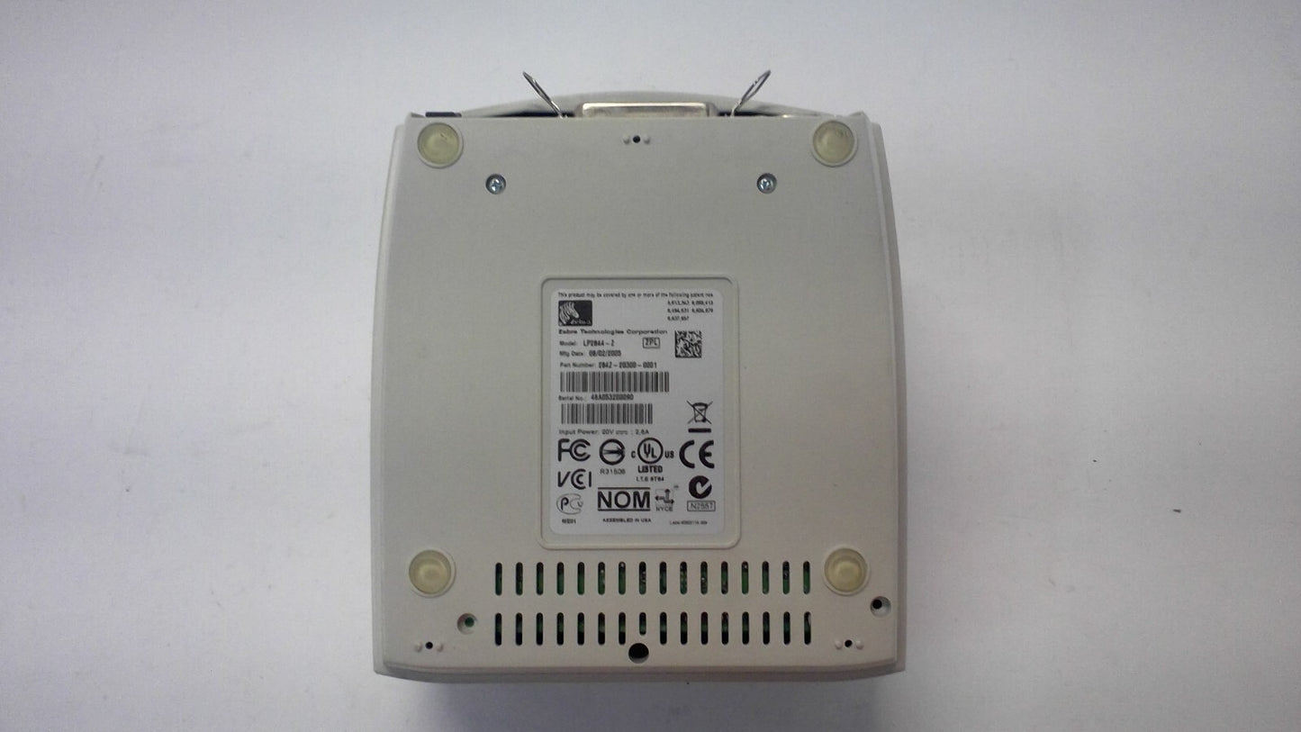 Zebra LP2844-Z Direct Thermal Barcode Printer USB Serial Parallel NO AC