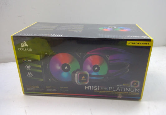 Corsair H115i RGB Platinum Liquid CPU Cooler AIO 280mm Brand New
