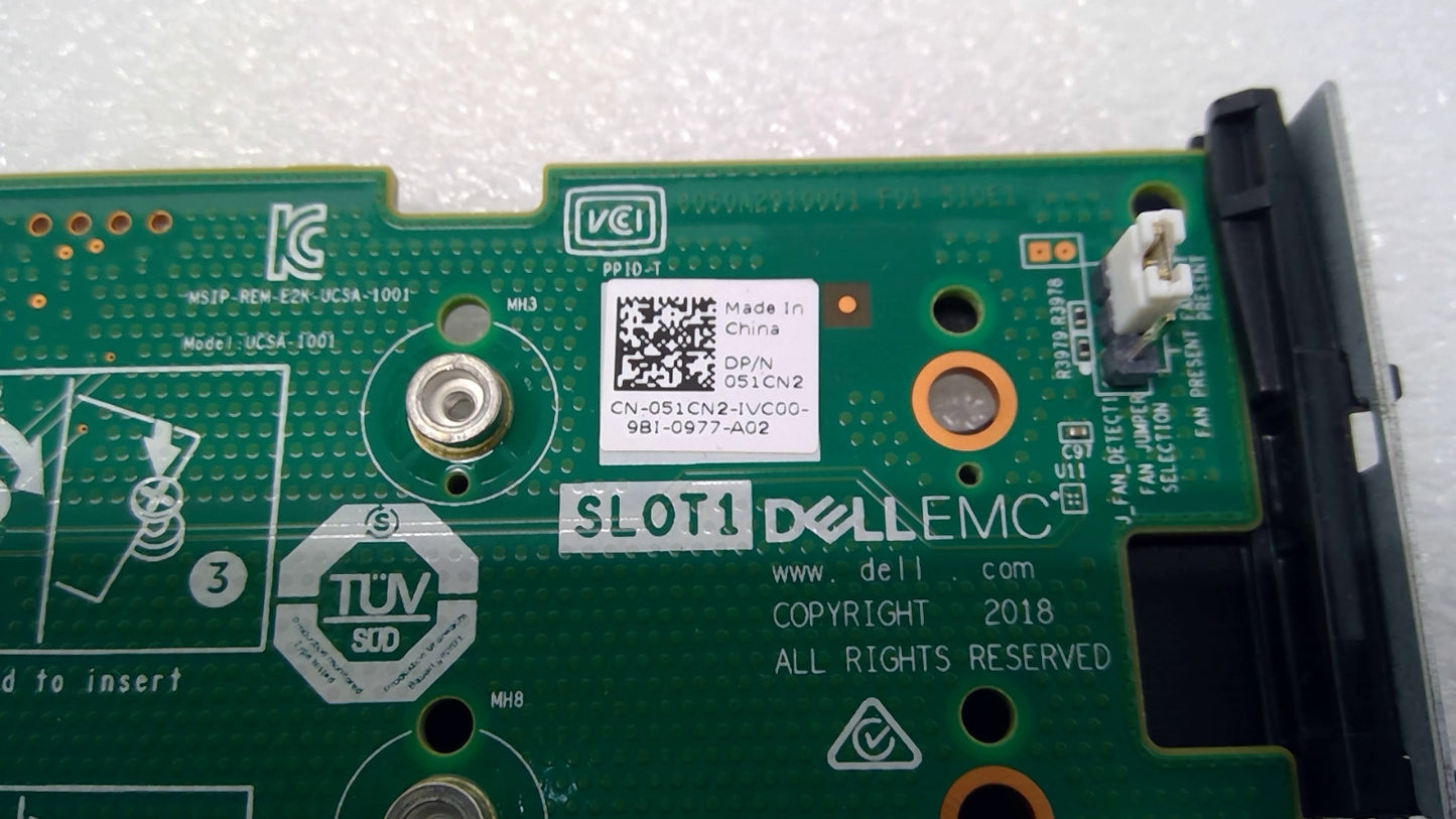 Dell  PowerEdge BOSS-S1 M.2 PCIe Adapter Card 051CN2 w/riser 1 Board 0TXC2V