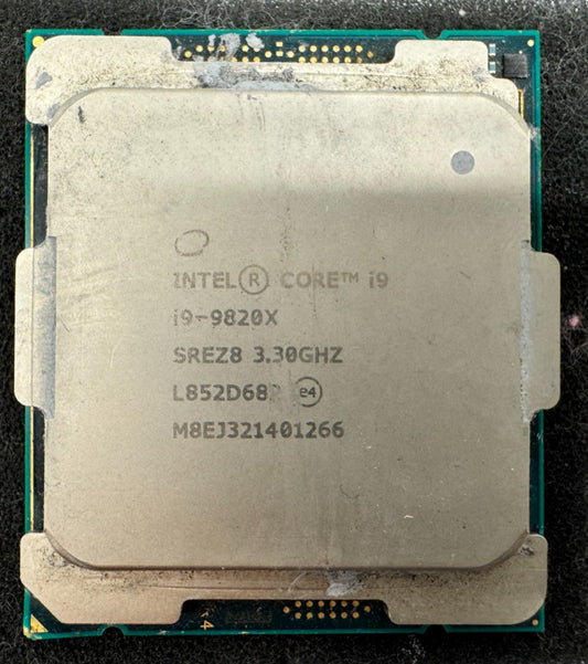 Intel Core i9-9820X SREZ8 Desktop Processor 3.3 GHz, 10-Core Tested