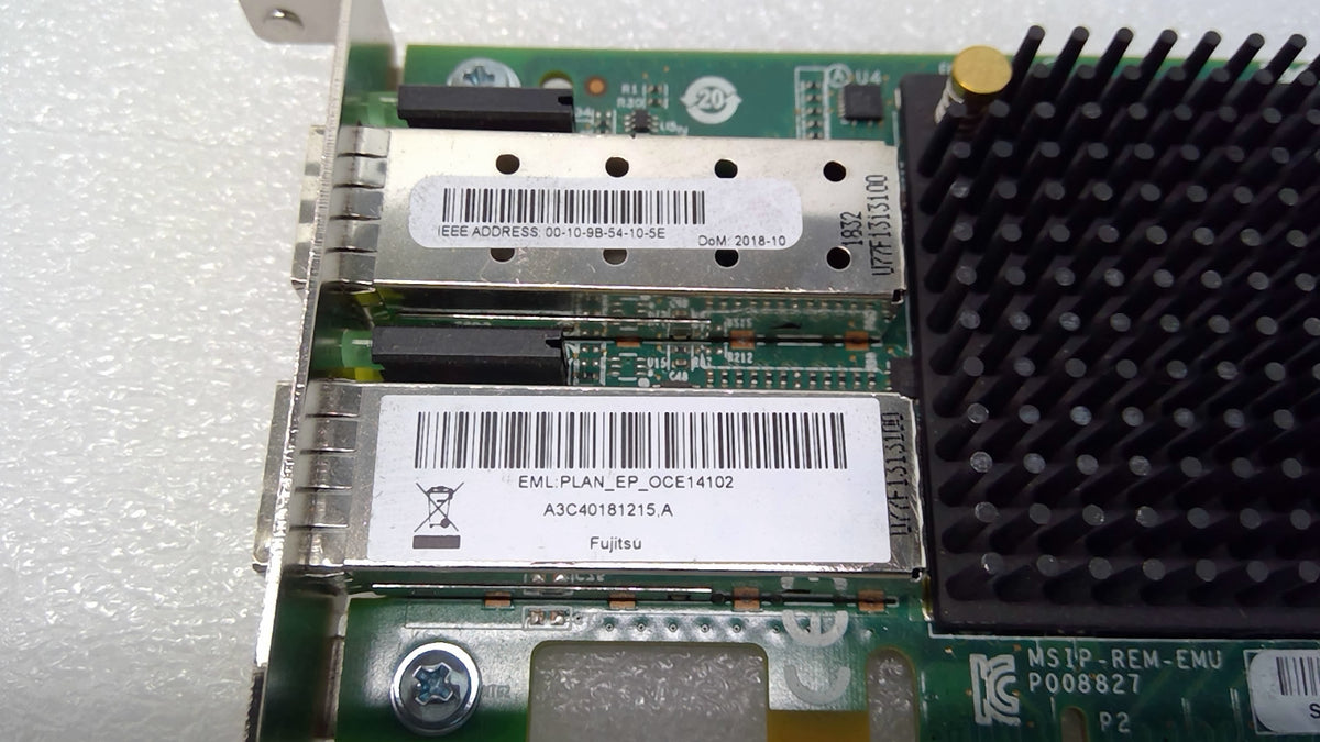 Fujitsu EMULEX  P008827-21F 2-PORT 10G SFP+ PCIe CONV NW ADAPTER card P008827
