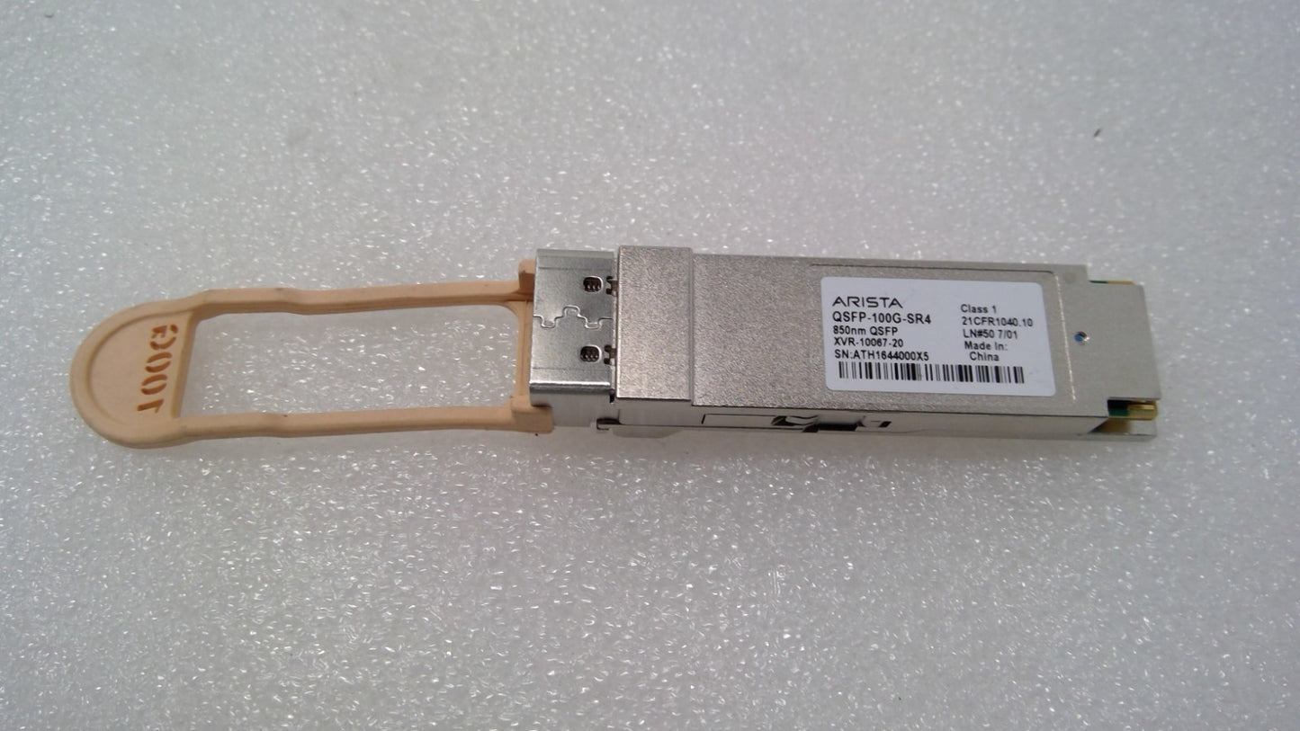 Arista QSFP-100G-SR4 XVR-00067-20 100GBASE-SR4 100GB QSFP28 Transceiver