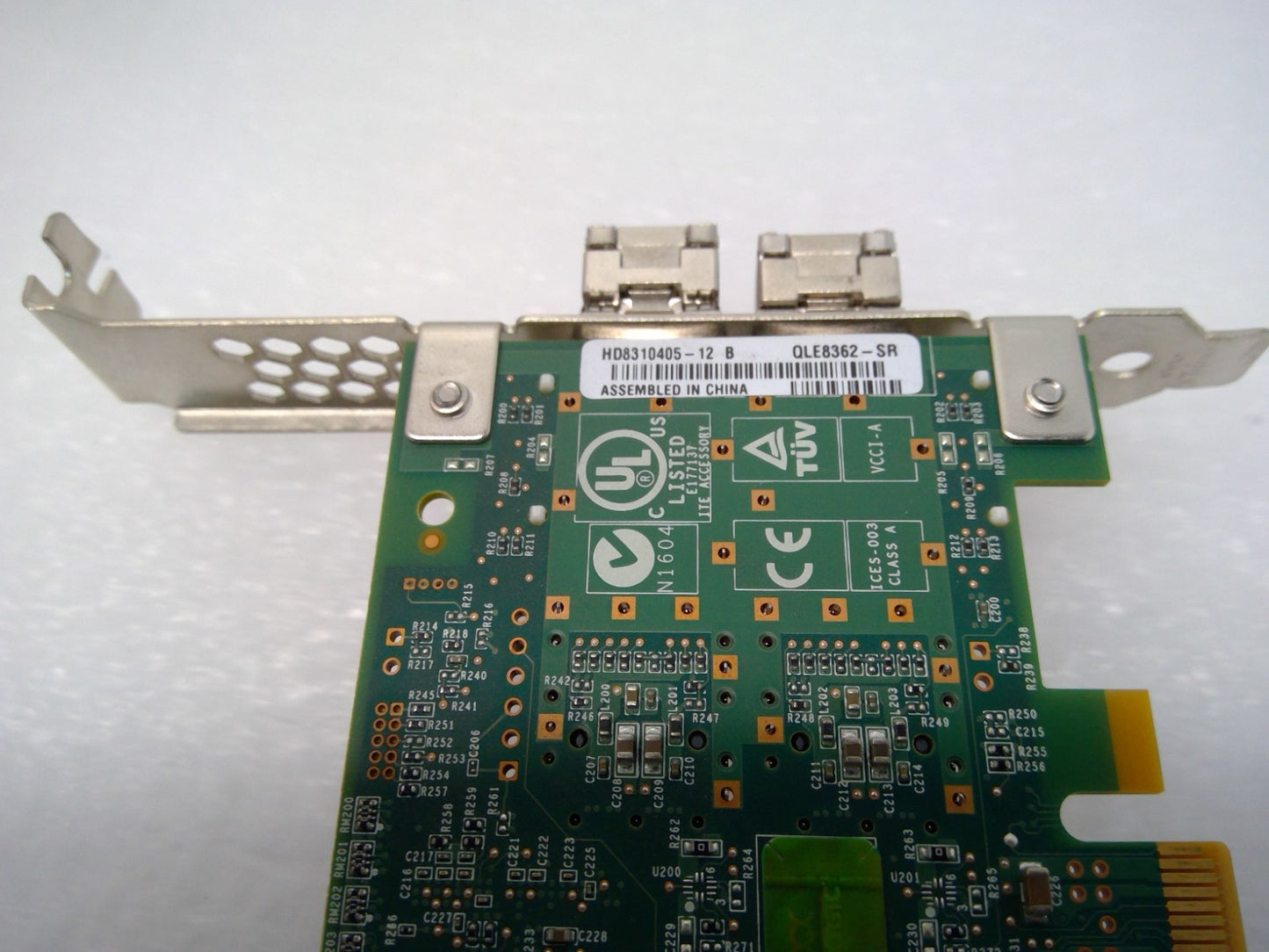QLogic QLE8362-SR Dual Port 10GbE SFP+ PCIe NIC CNA Network Adapter W/2SFP