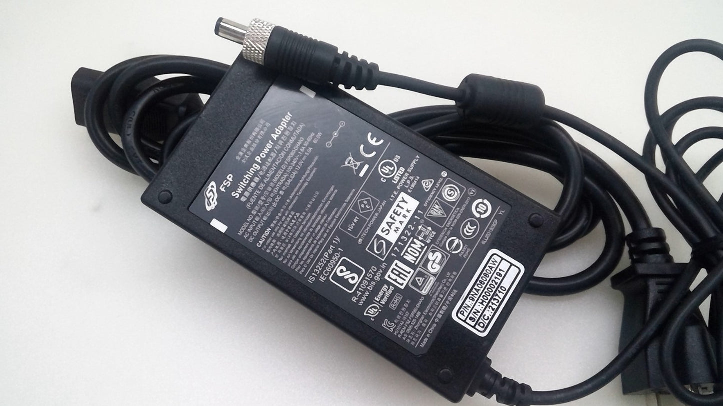 Original FSP AC Adapter FSP060-DHAN3 Power Supply 12V 5A 60W Screw Lock