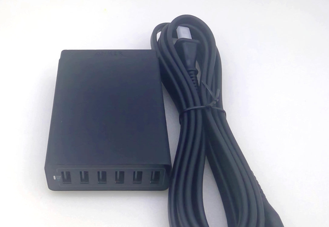 Anker PowerPort 6 A2123 60W 6-Port USB Desktop Charger PowerIQ Charging Hub