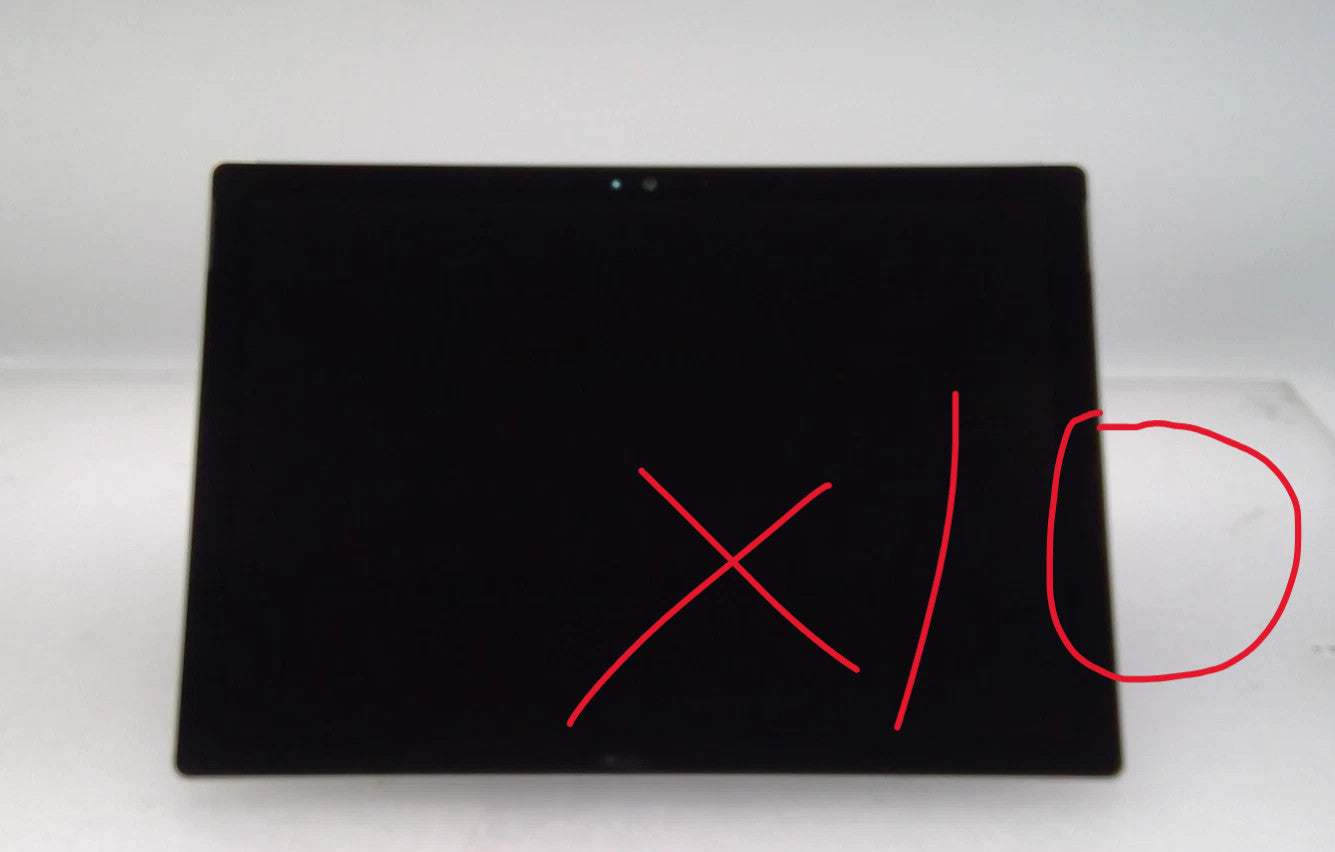 (Lot of 10)Microsoft Surface Pro 4 1724 12.3"NoKeyboard i5-6300U/4GB/128GB Win10