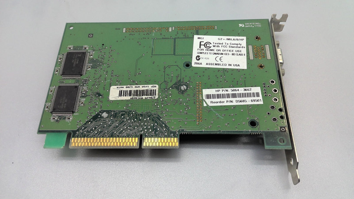 Matrox 798-02 Rev A Video Graphics Card HP 5064-3662 G200 AGP VGA D5685-69501