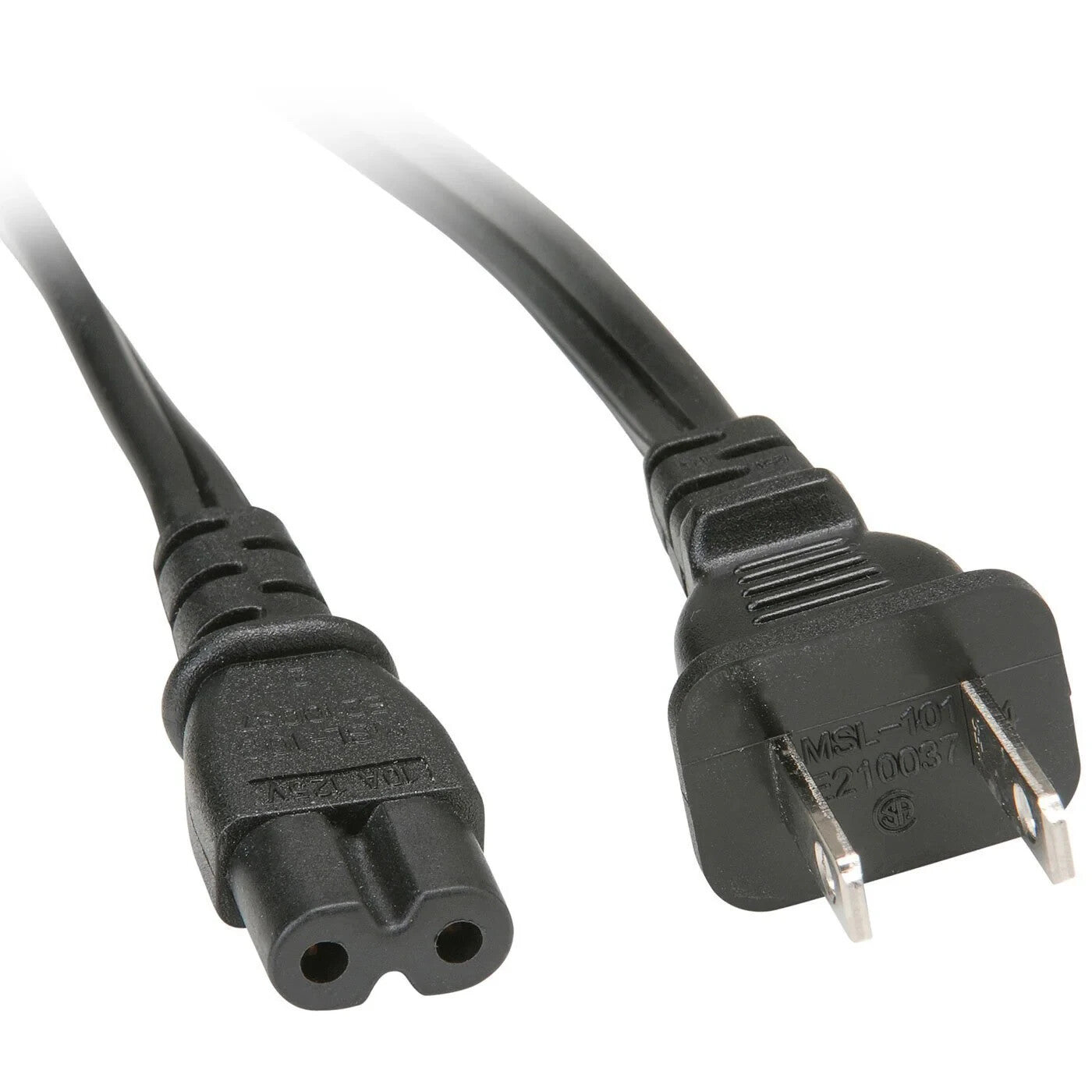 2 Prong Pin (OO) AC Power Cord Cable Charge for PC Laptop Dell HP